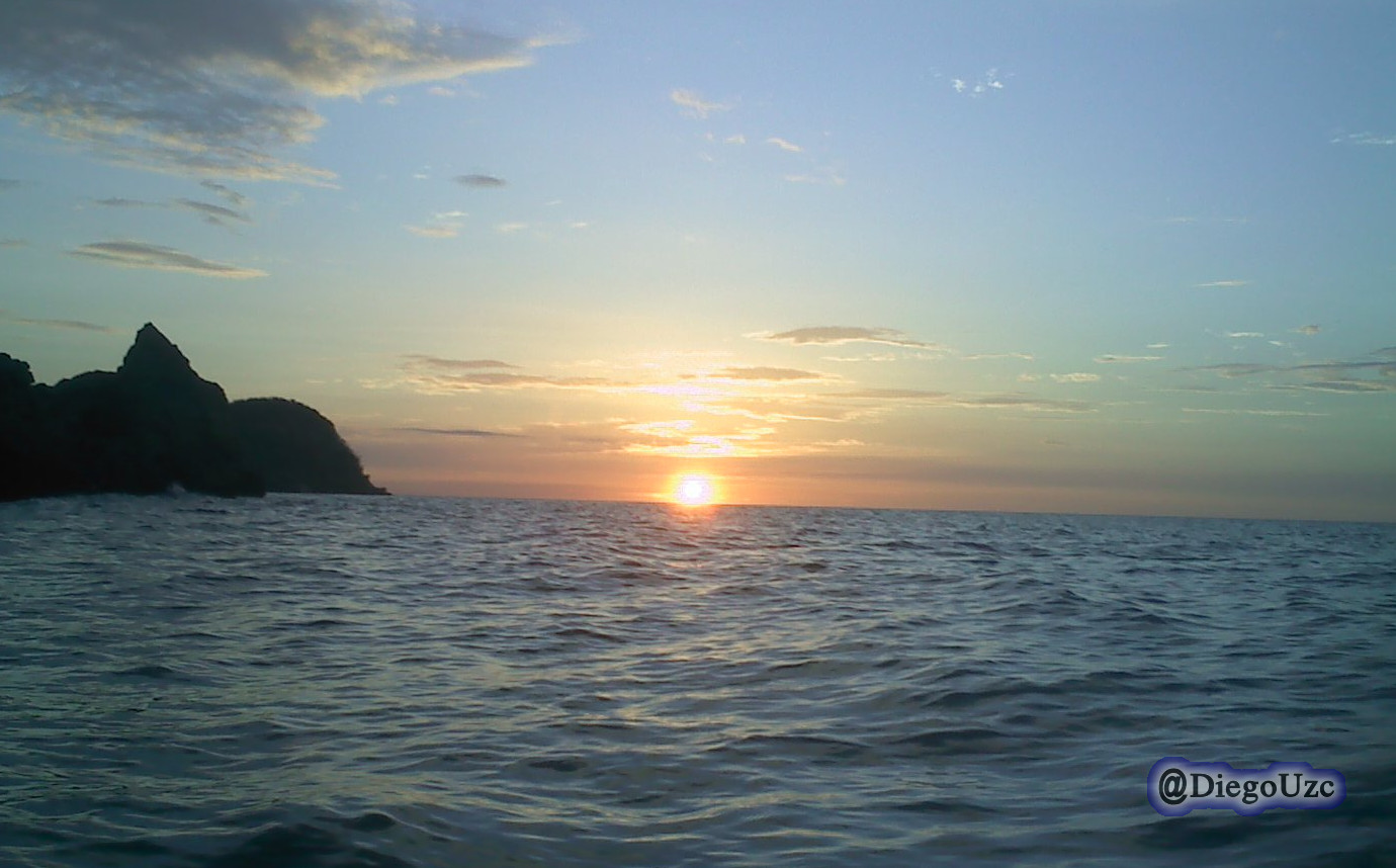 Haciendo una tangente visual.. como si tambien estuviera al nivel del mar