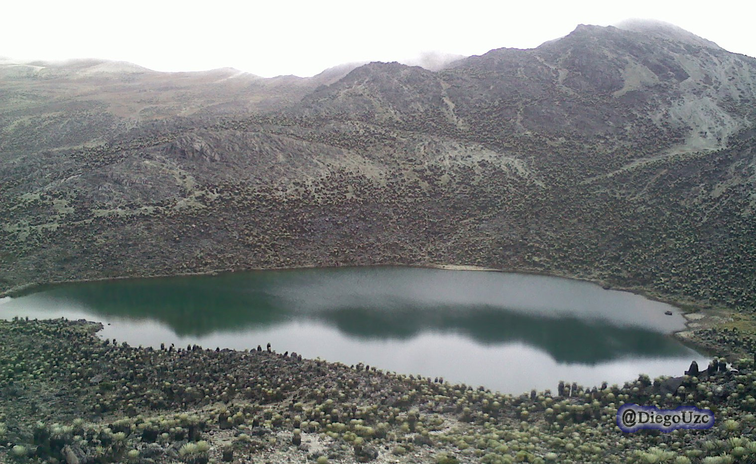 Una de las lagunas encontradas en la travesía La Culata - La Musui